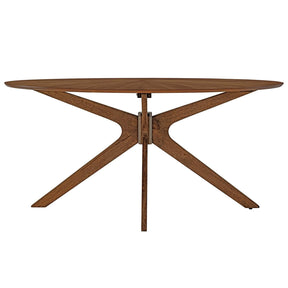 Modway Furniture Modern Crossroads 63" Oval Wood Dining Table - EEI-3848