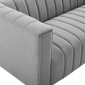 Modway Furniture Modern Reflection Channel Tufted Upholstered Fabric Sofa - EEI-3881