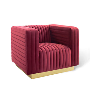 Modway Furniture Modern Charisma Channel Tufted Performance Velvet Accent Armchair - EEI-3887