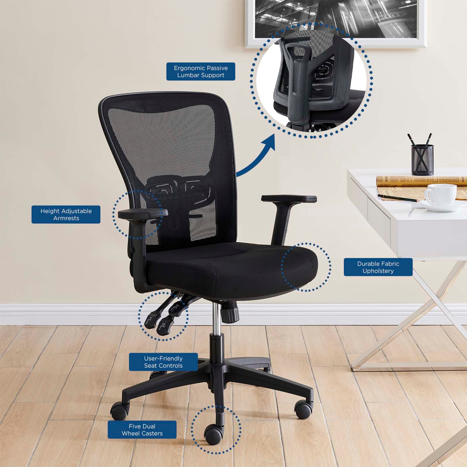 Modway Furniture Modern Define Mesh Office Chair - EEI-3900
