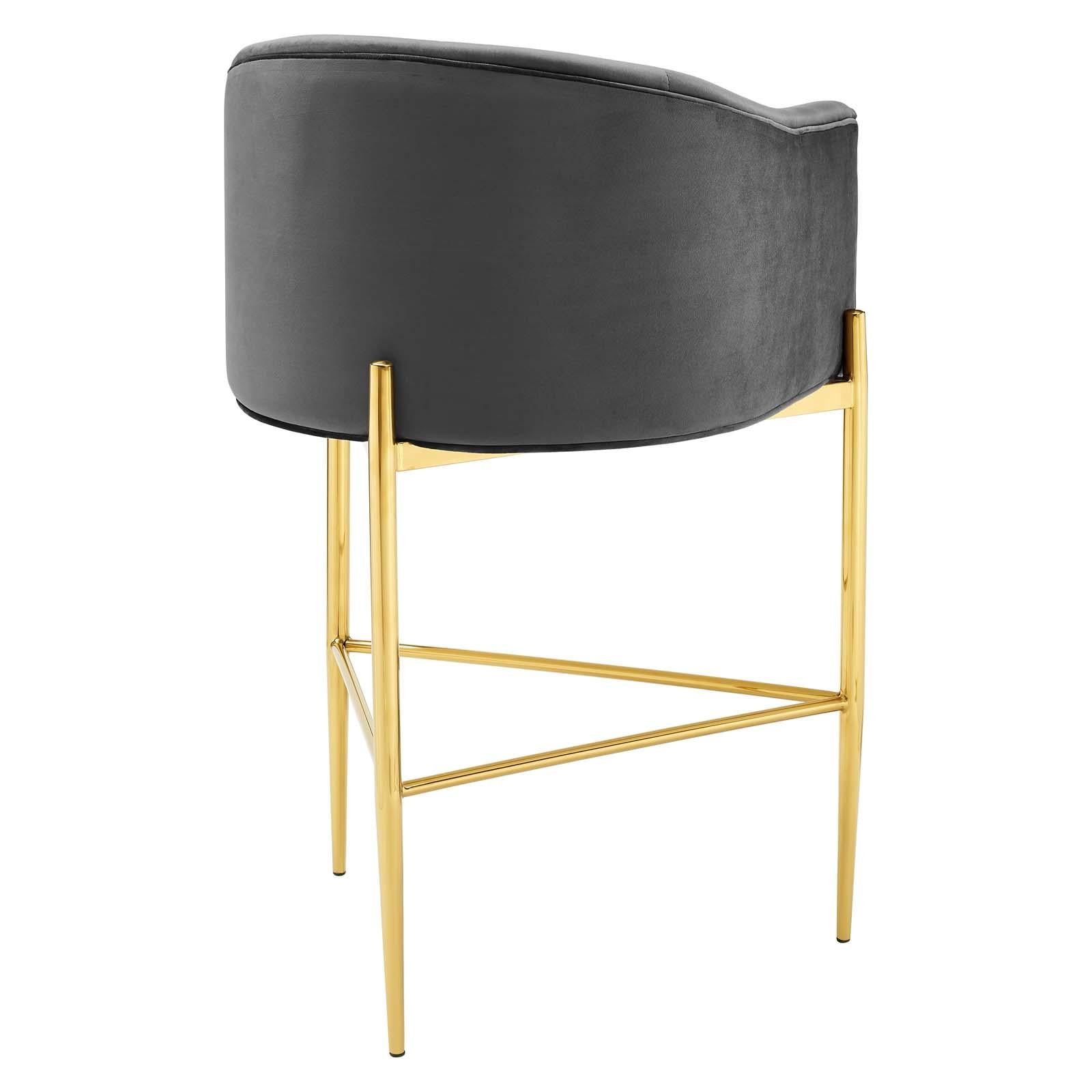 Modway Furniture Modern Savour Tufted Performance Velvet Bar Stool - EEI-3911