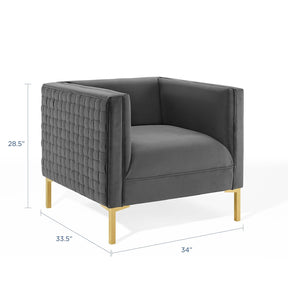 Modway Furniture Modern Resonate Performance Velvet Armchair - EEI-3916