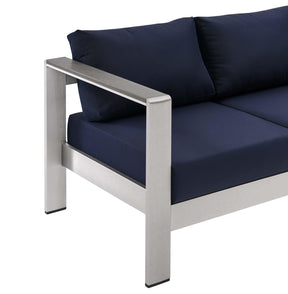 Modway Furniture Modern Shore Outdoor Patio Aluminum Sofa - EEI-3917