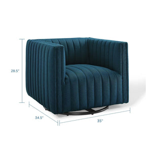 Modway Furniture Modern Conjure Tufted Swivel Upholstered Armchair - EEI-3926