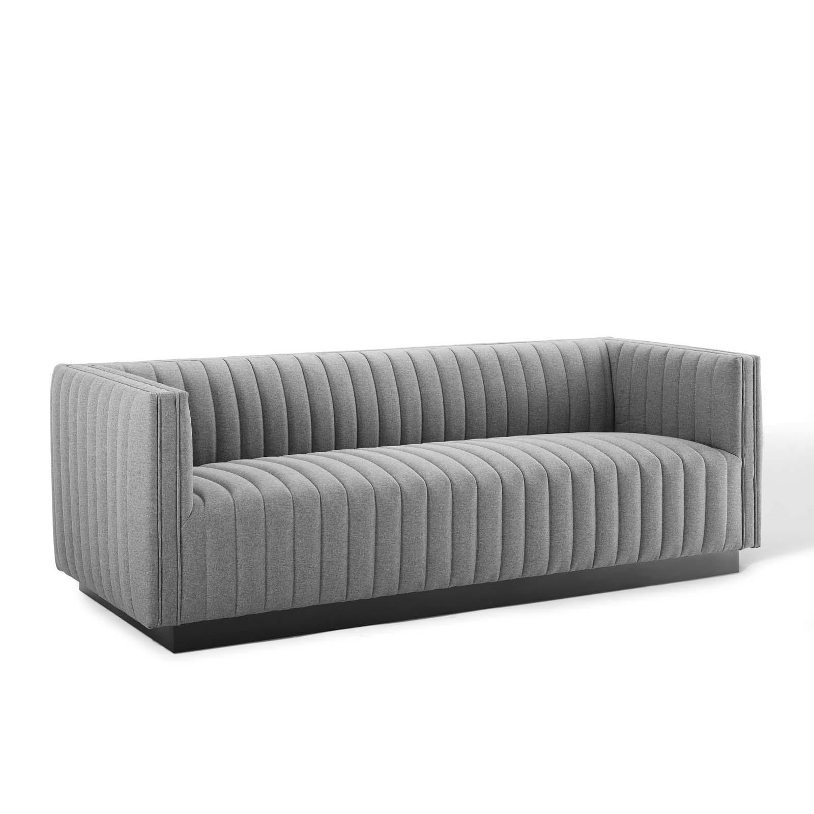 Modway Furniture Modern Conjure Tufted Upholstered Fabric Sofa - EEI-3928