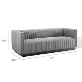 Modway Furniture Modern Conjure Tufted Upholstered Fabric Sofa - EEI-3928