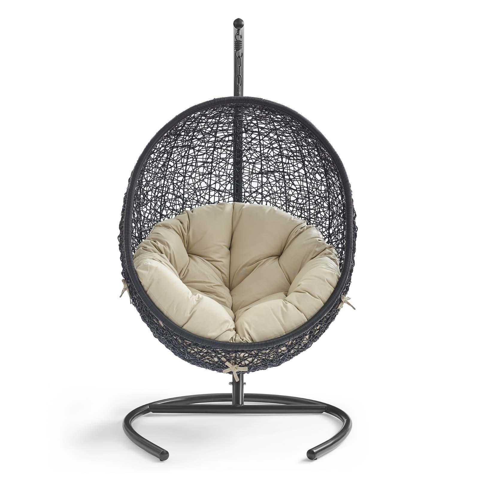 Modway Furniture Modern Encase Sunbrella® Swing Outdoor Patio Lounge Chair - EEI-3943