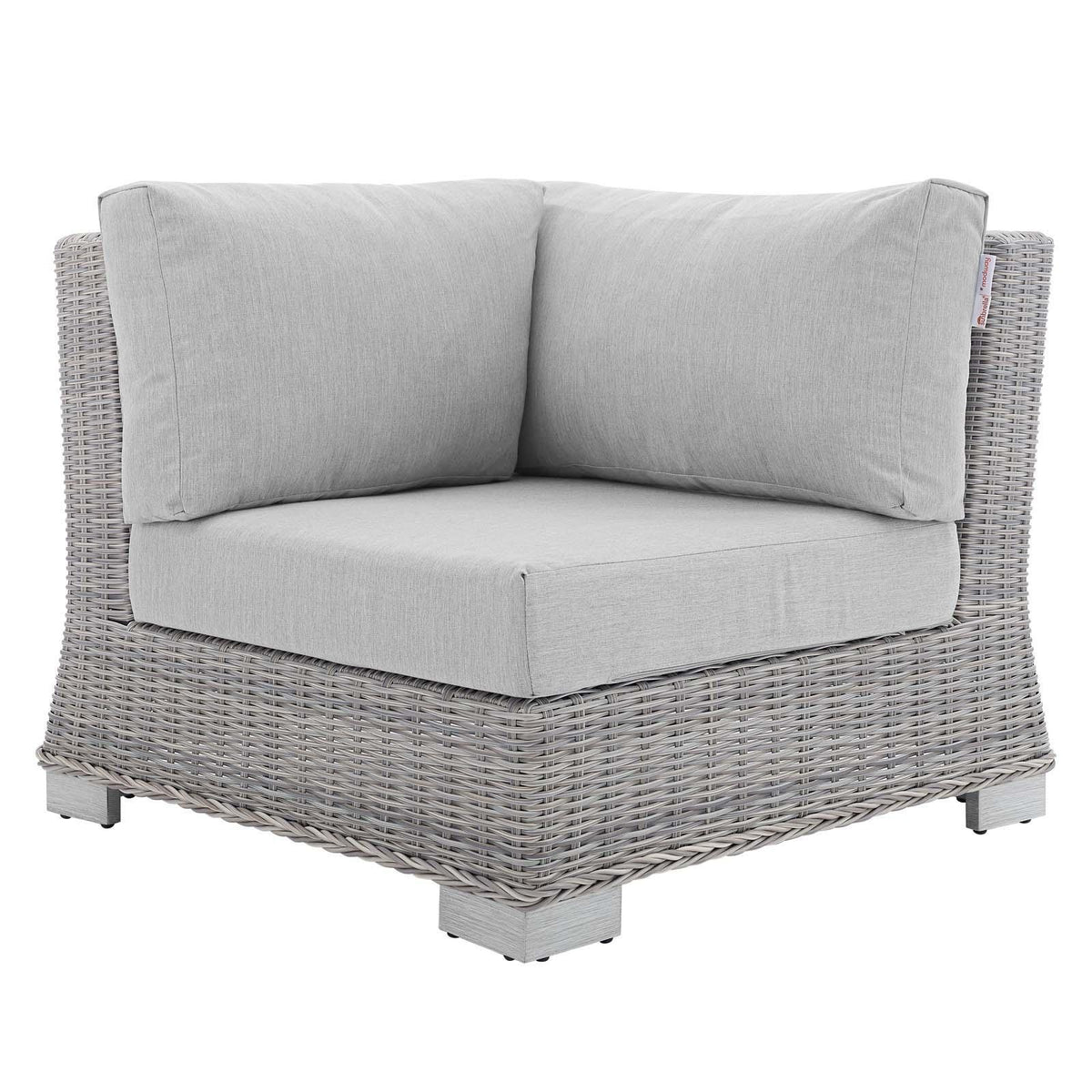 Modway Furniture Modern Conway Sunbrella® Outdoor Patio Wicker Rattan Corner Chair - EEI-3970