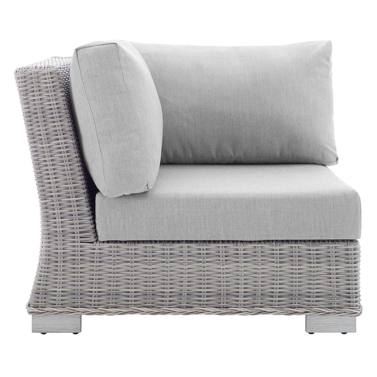 Modway Furniture Modern Conway Sunbrella® Outdoor Patio Wicker Rattan Corner Chair - EEI-3970