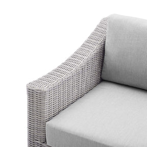Modway Furniture Modern Conway Sunbrella® Outdoor Patio Wicker Rattan Left-Arm Chair - EEI-3975