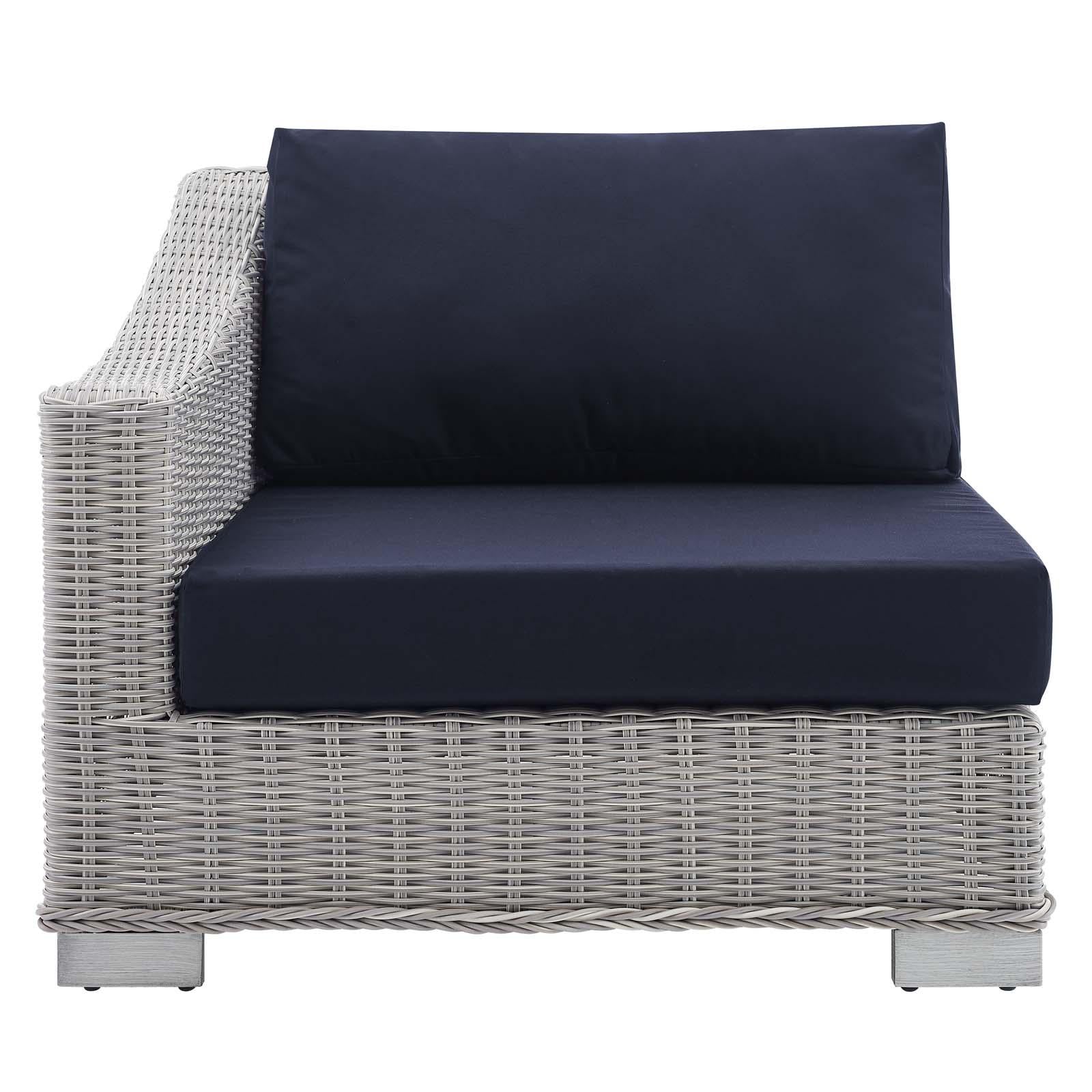 Modway Furniture Modern Conway Sunbrella® Outdoor Patio Wicker Rattan Left-Arm Chair - EEI-3975