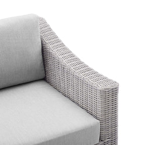 Modway Furniture Modern Conway Sunbrella® Outdoor Patio Wicker Rattan Right-Arm Chair - EEI-3976
