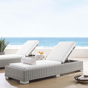 Modway Furniture Modern Conway Sunbrella® Outdoor Patio Wicker Rattan Chaise Lounge - EEI-3978