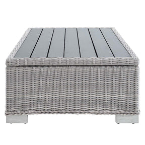 Modway Furniture Modern Conway 45" Outdoor Patio Wicker Rattan Coffee Table - EEI-3982
