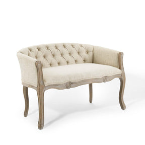 Modway Furniture Modern Crown Vintage French Upholstered Settee Loveseat - EEI-4003