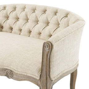 Modway Furniture Modern Crown Vintage French Upholstered Settee Loveseat - EEI-4003