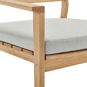 Modway Furniture Modern Breton Outdoor Patio Ash Wood Armchair Set of 2 - EEI-4009