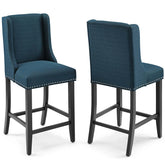 Modway Furniture Modern Baron Counter Stool Upholstered Fabric Set of 2 - EEI-4016