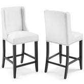 Modway Furniture Modern Baron Counter Stool Faux Leather Set of 2 - EEI-4017