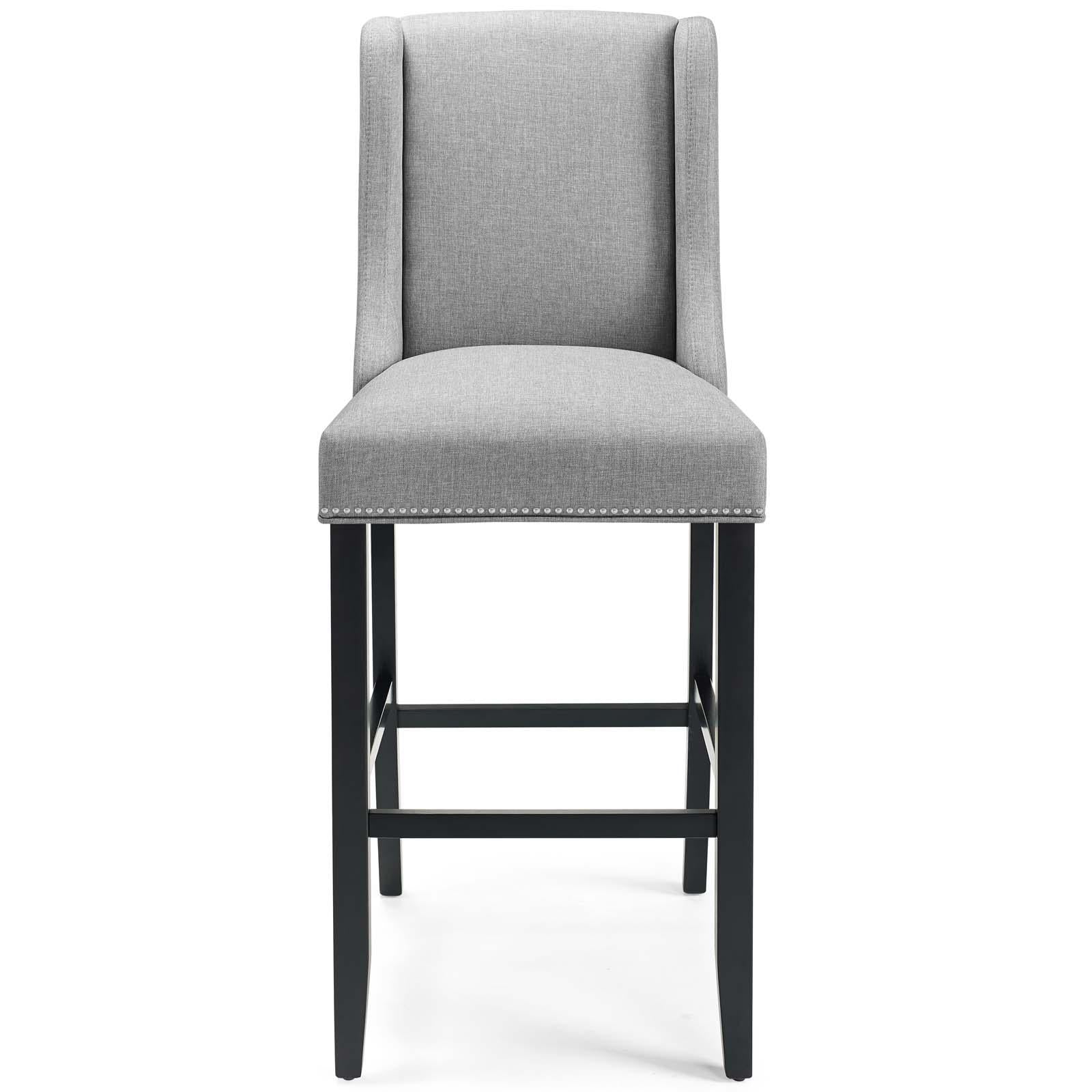 Modway Furniture Modern Baron Bar Stool Upholstered Fabric Set of 2 - EEI-4018