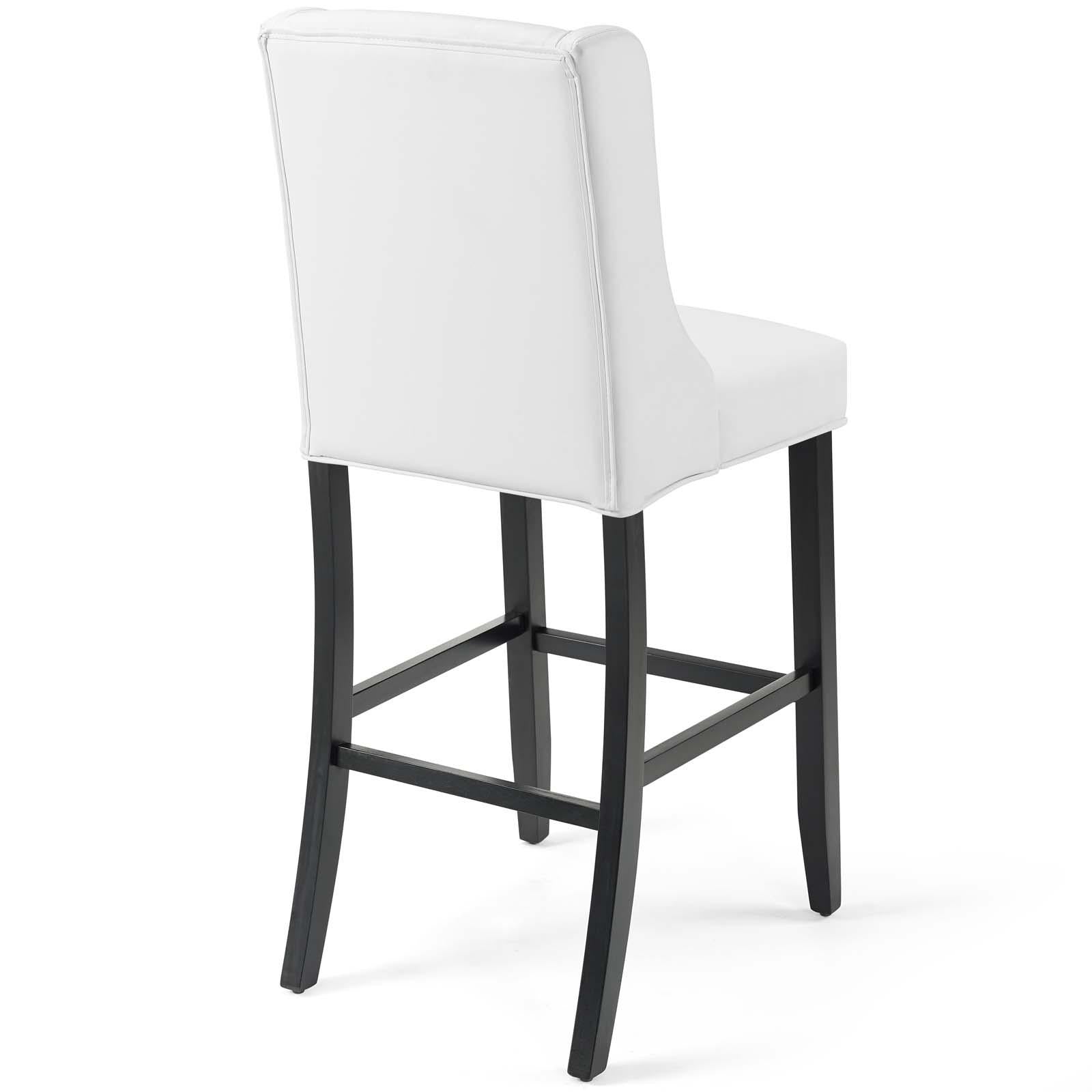 Modway Furniture Modern Baronet Bar Stool Faux Leather Set of 2 - EEI-4023
