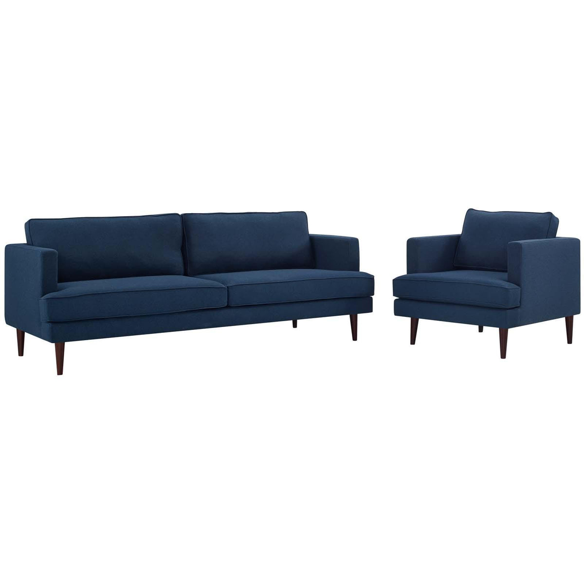 Modway Furniture Modern Agile Upholstered Fabric Sofa and Armchair Set - EEI-4080