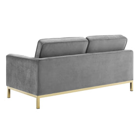 Modway Furniture Modern Loft Gold Stainless Steel Leg Performance Velvet 3 Piece Set - EEI-4096