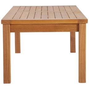 Modway Furniture Modern Upland Outdoor Patio Teak Wood Coffee Table - EEI-4122