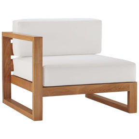 Modway Furniture Modern Upland Outdoor Patio Teak Wood Left-Arm Chair - EEI-4124