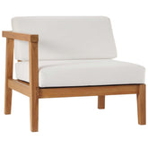 Modway Furniture Modern Bayport Outdoor Patio Teak Wood Left-Arm Chair - EEI-4128