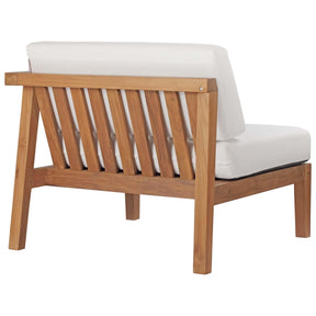 Modway Furniture Modern Bayport Outdoor Patio Teak Wood Right-Arm Chair - EEI-4129