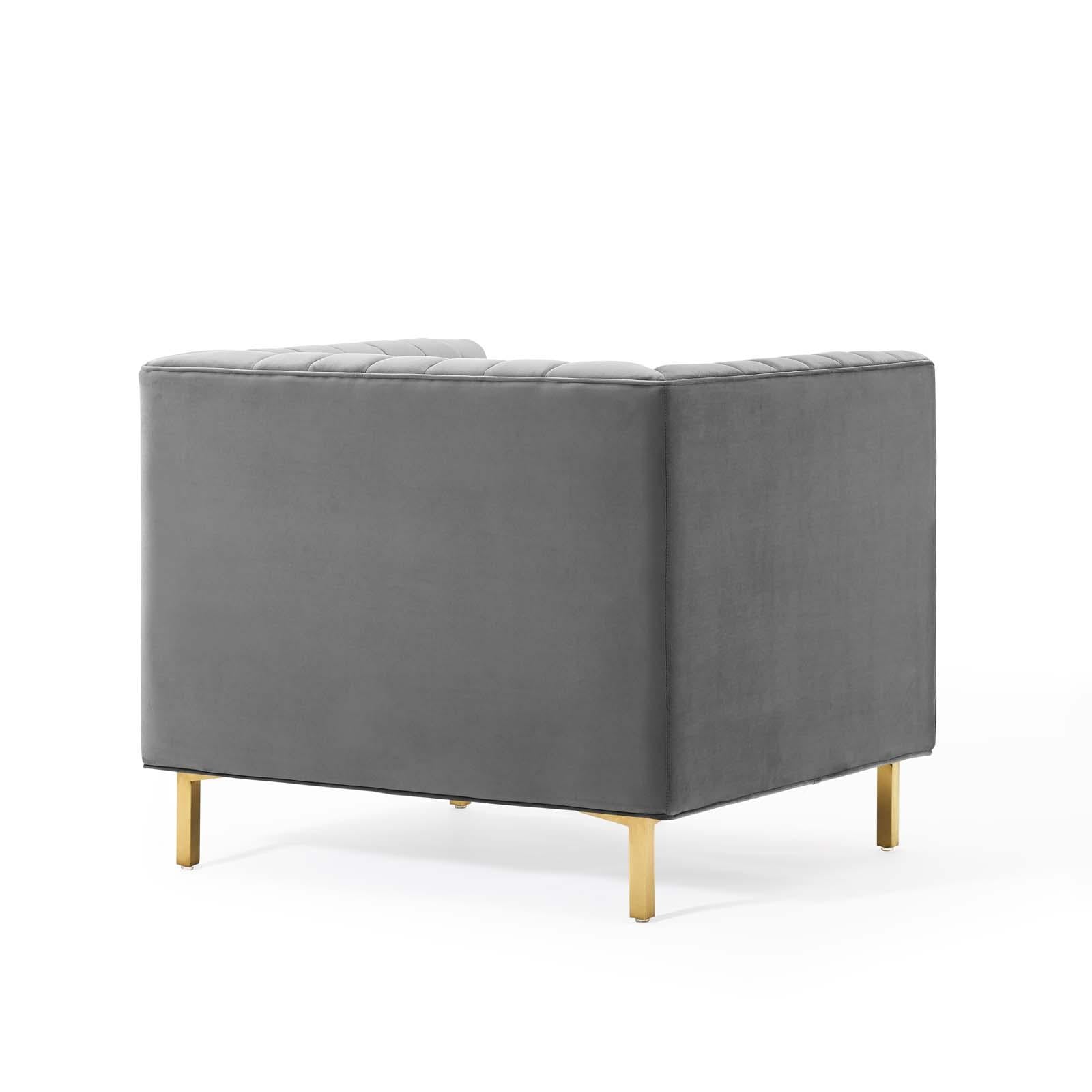 Modway Furniture Modern Shift Channel Tufted Performance Velvet Armchair - EEI-4130