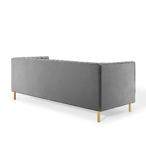 Modway Furniture Modern Shift Channel Tufted Performance Velvet Sofa - EEI-4132