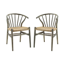 Modway Furniture Modern Flourish Spindle Wood Dining Side Chair Set of 2 - EEI-4168