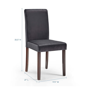 Modway Furniture Modern Prosper 5 Piece Upholstered Velvet Dining Set - EEI-4180