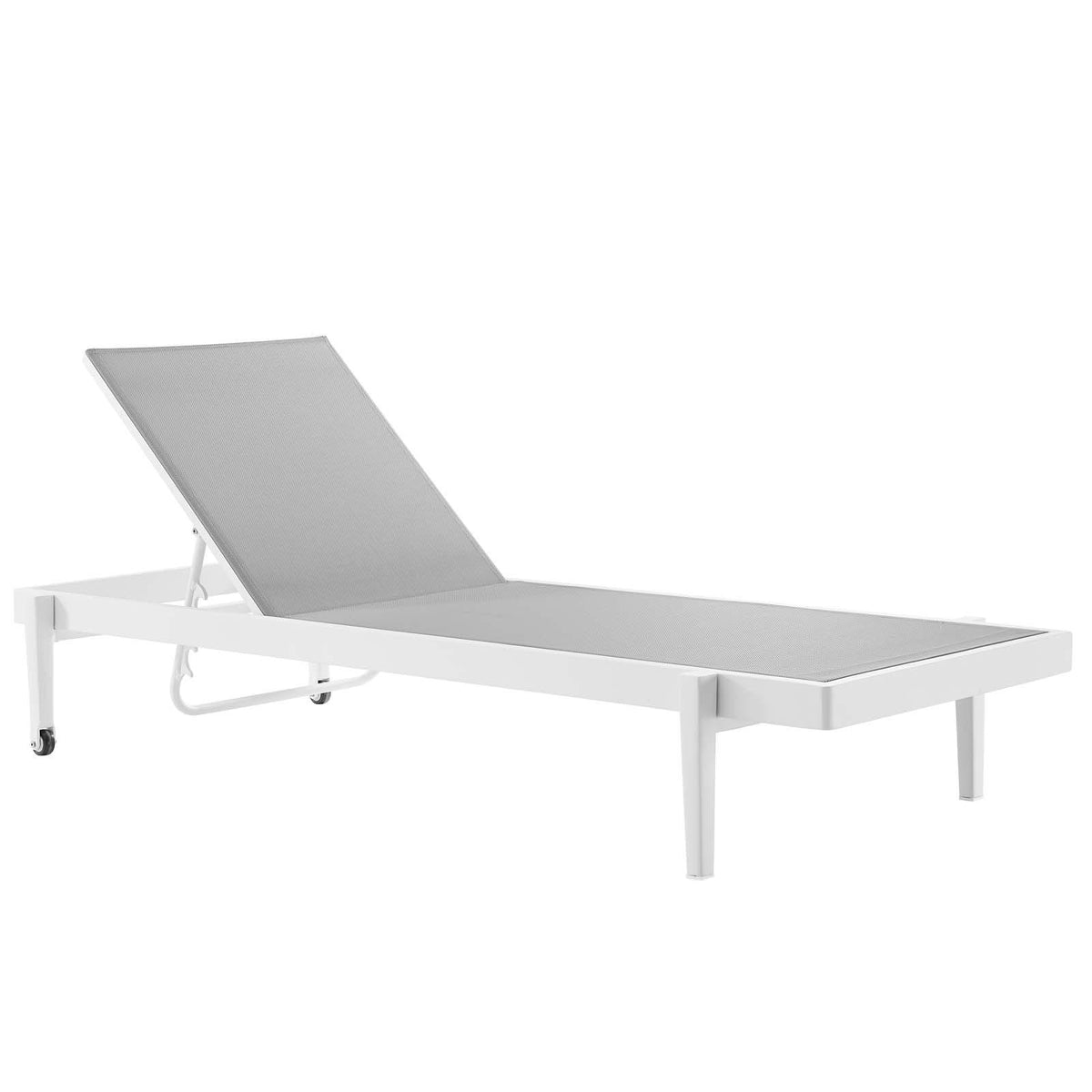 Modway Furniture Modern Charleston Outdoor Patio Aluminum Chaise Lounge Chair Set of 2 - EEI-4204