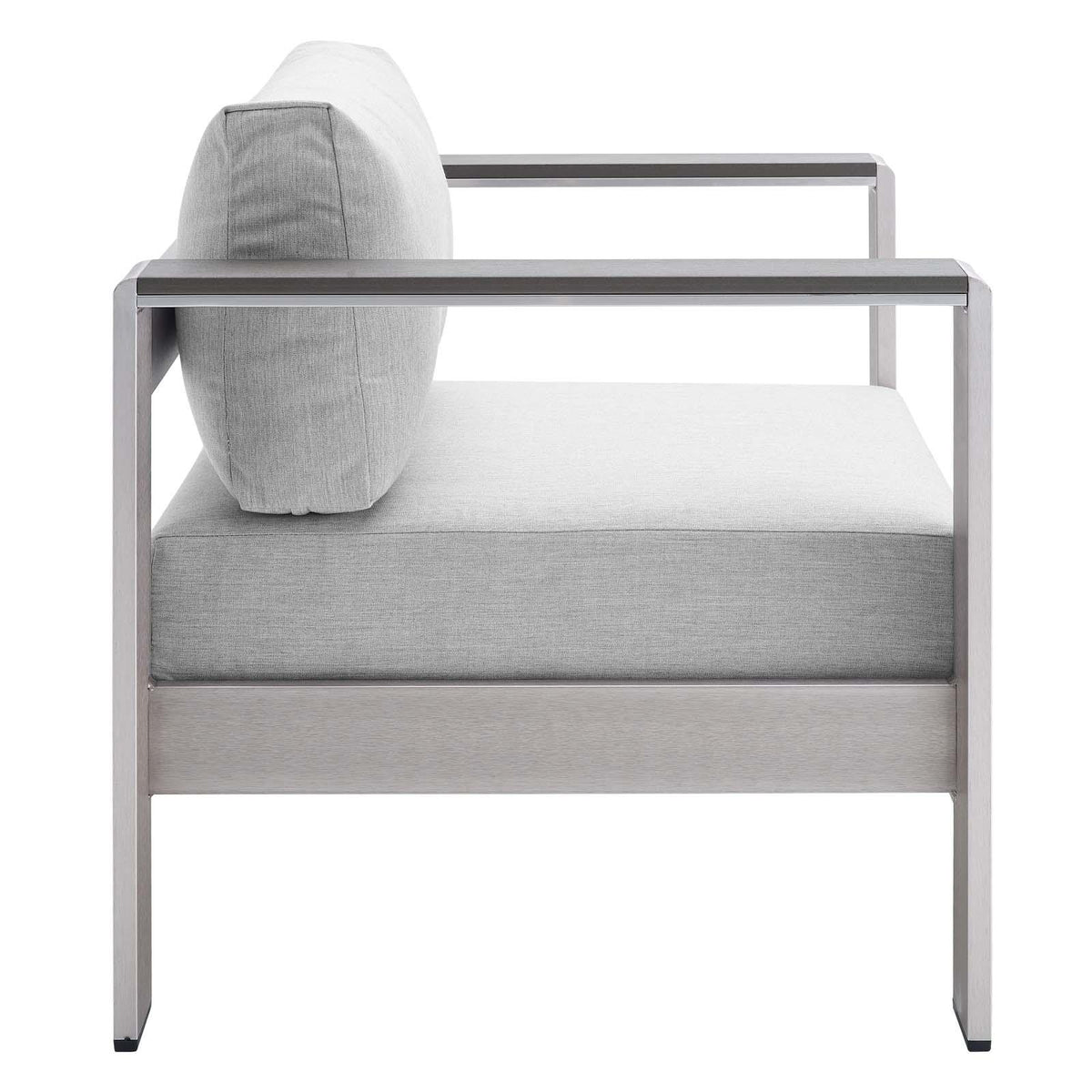 Modway Furniture Modern Shore Sunbrella® Fabric Aluminum Outdoor Patio Armchair - EEI-4225