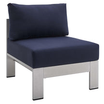 Modway Furniture Modern Shore Sunbrella® Fabric Aluminum Outdoor Patio Armless Chair - EEI-4227