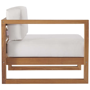 Modway Furniture Modern Upland Outdoor Patio Teak Wood 4-Piece Furniture Set - EEI-4257