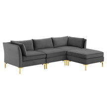 Modway Furniture Modern Ardent 4-Piece Performance Velvet Sectional Sofa - EEI-4270