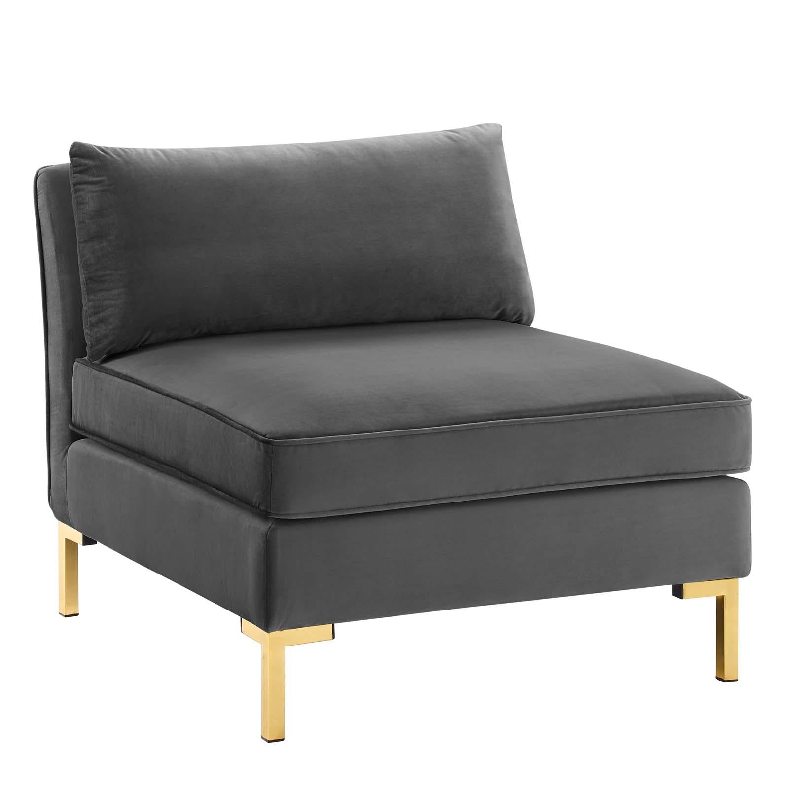 Modway Furniture Modern Ardent 5-Piece Performance Velvet Sectional Sofa - EEI-4273