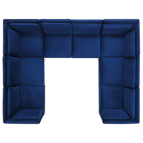 Modway Furniture Modern Ardent 8-Piece Performance Velvet Sectional Sofa - EEI-4279