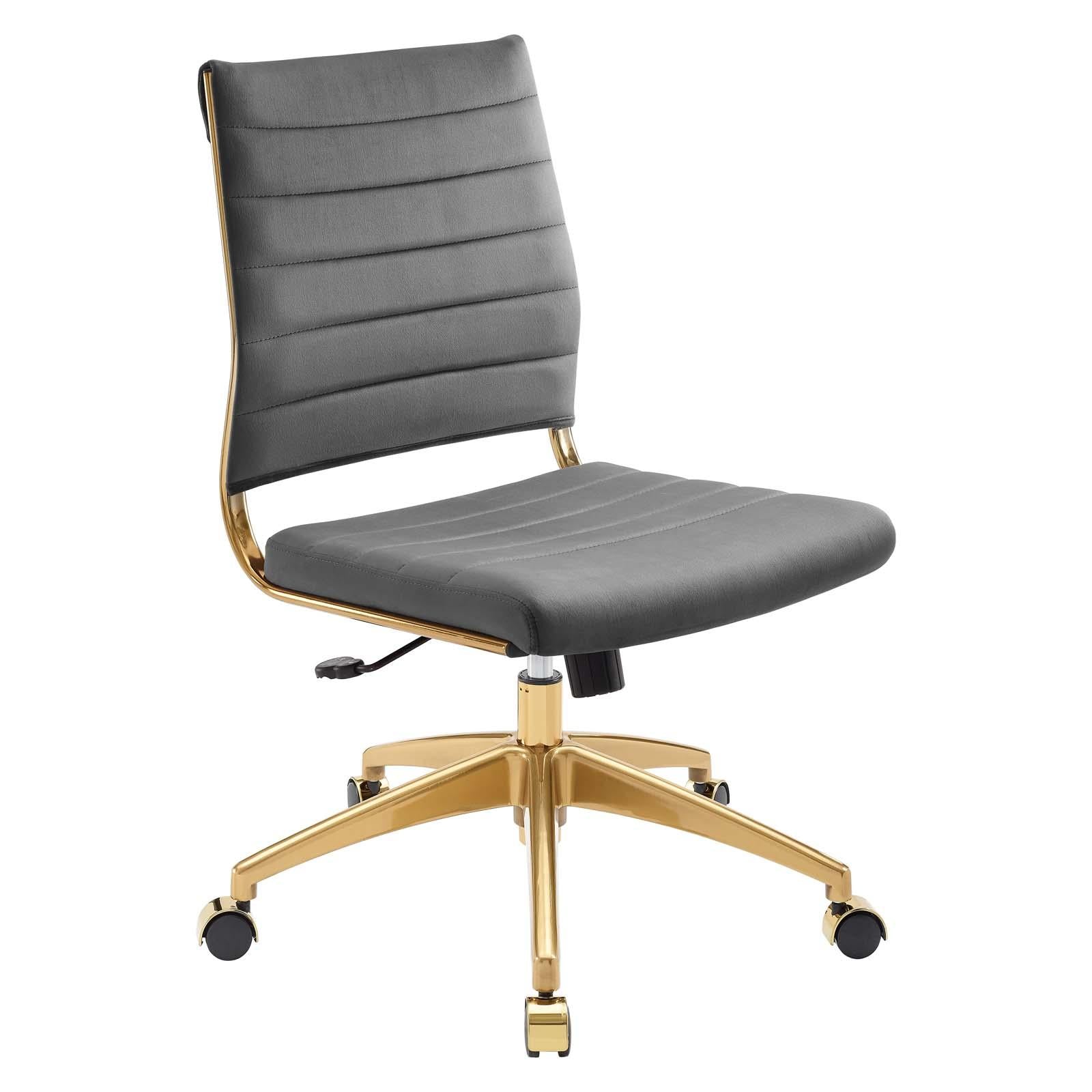 Modway Furniture Modern Jive Armless Mid Back Performance Velvet Office Chair - EEI-4280