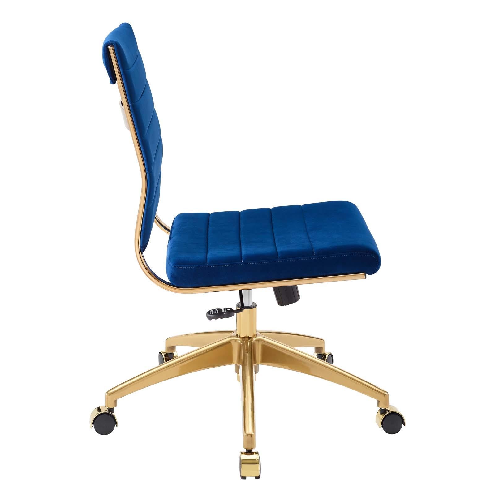 Modway Furniture Modern Jive Armless Mid Back Performance Velvet Office Chair - EEI-4280