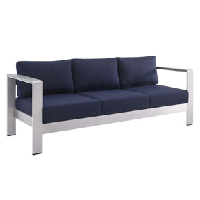 Modway Furniture Modern Shore Sunbrella® Fabric Outdoor Patio Aluminum 4 Piece Set - EEI-4316