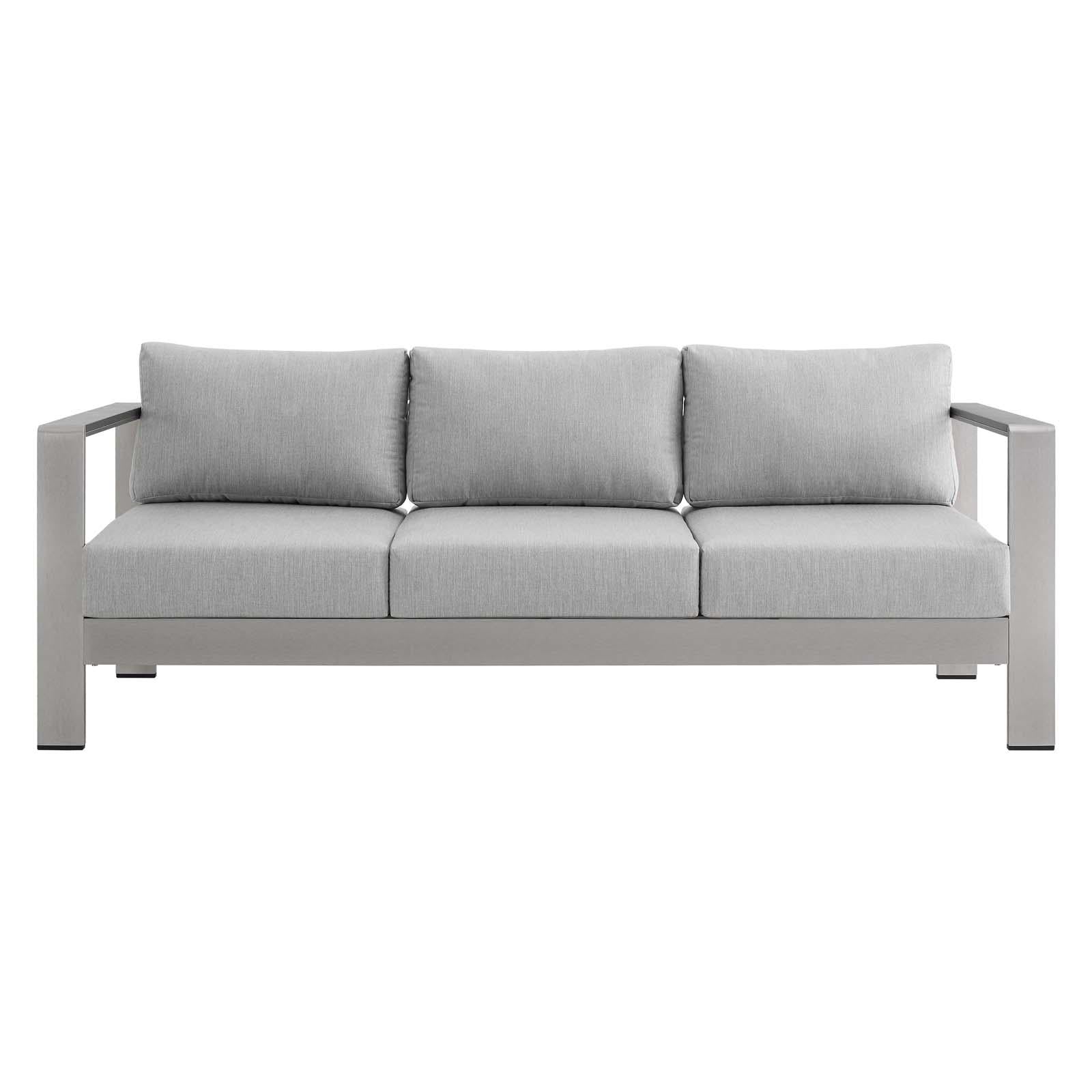 Modway Furniture Modern Shore Sunbrella® Fabric Outdoor Patio Aluminum 7 Piece Set - EEI-4322