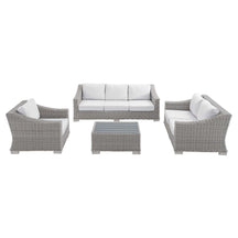 Modway Furniture Modern Conway Sunbrella® Outdoor Patio Wicker Rattan 4-Piece Furniture Set - EEI-4355