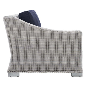Modway Furniture Modern Conway Sunbrella® Outdoor Patio Wicker Rattan 7-Piece Sectional Sofa Set - EEI-4362