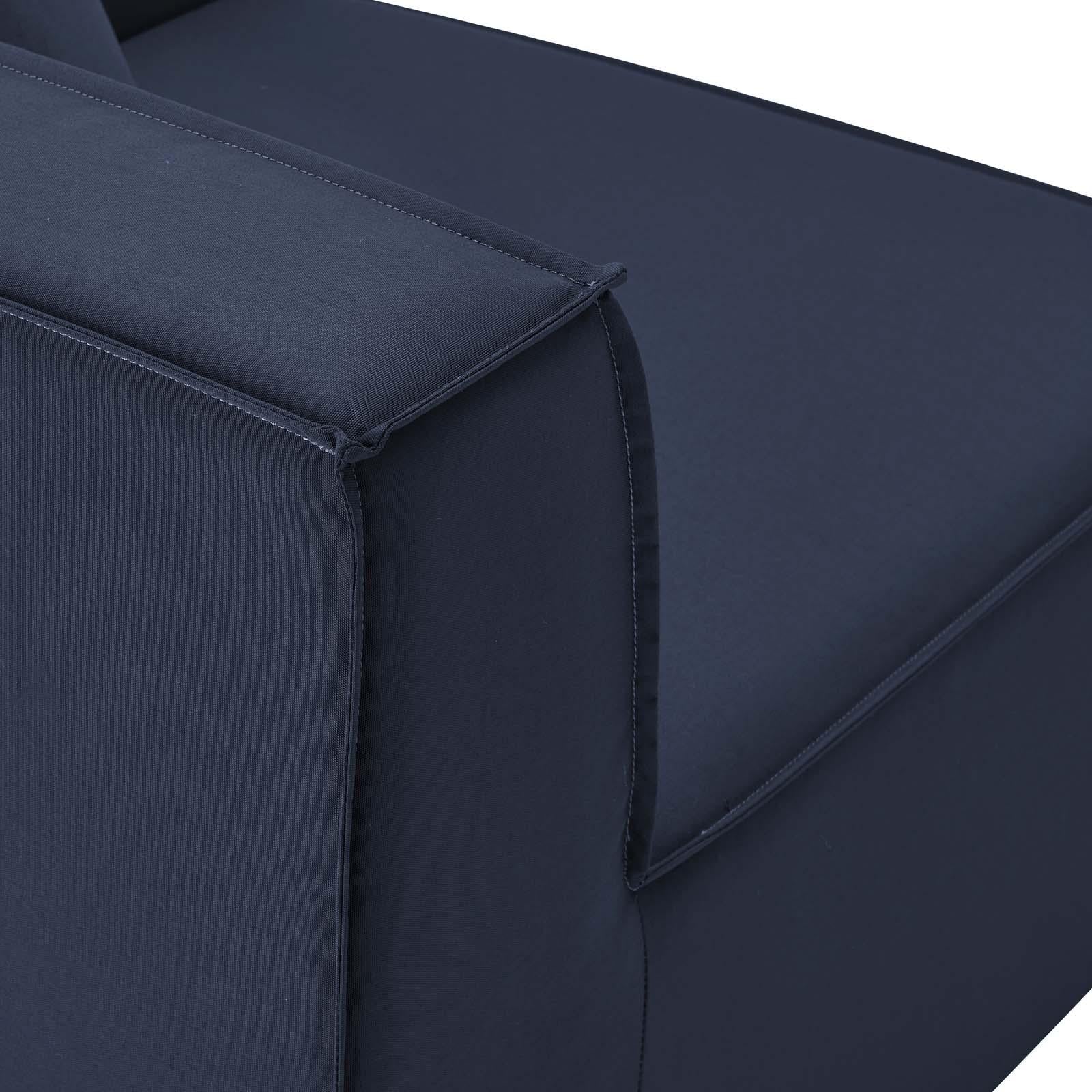 Modway Furniture Modern Saybrook Outdoor Patio Upholstered 6-Piece Sectional Sofa - EEI-4383