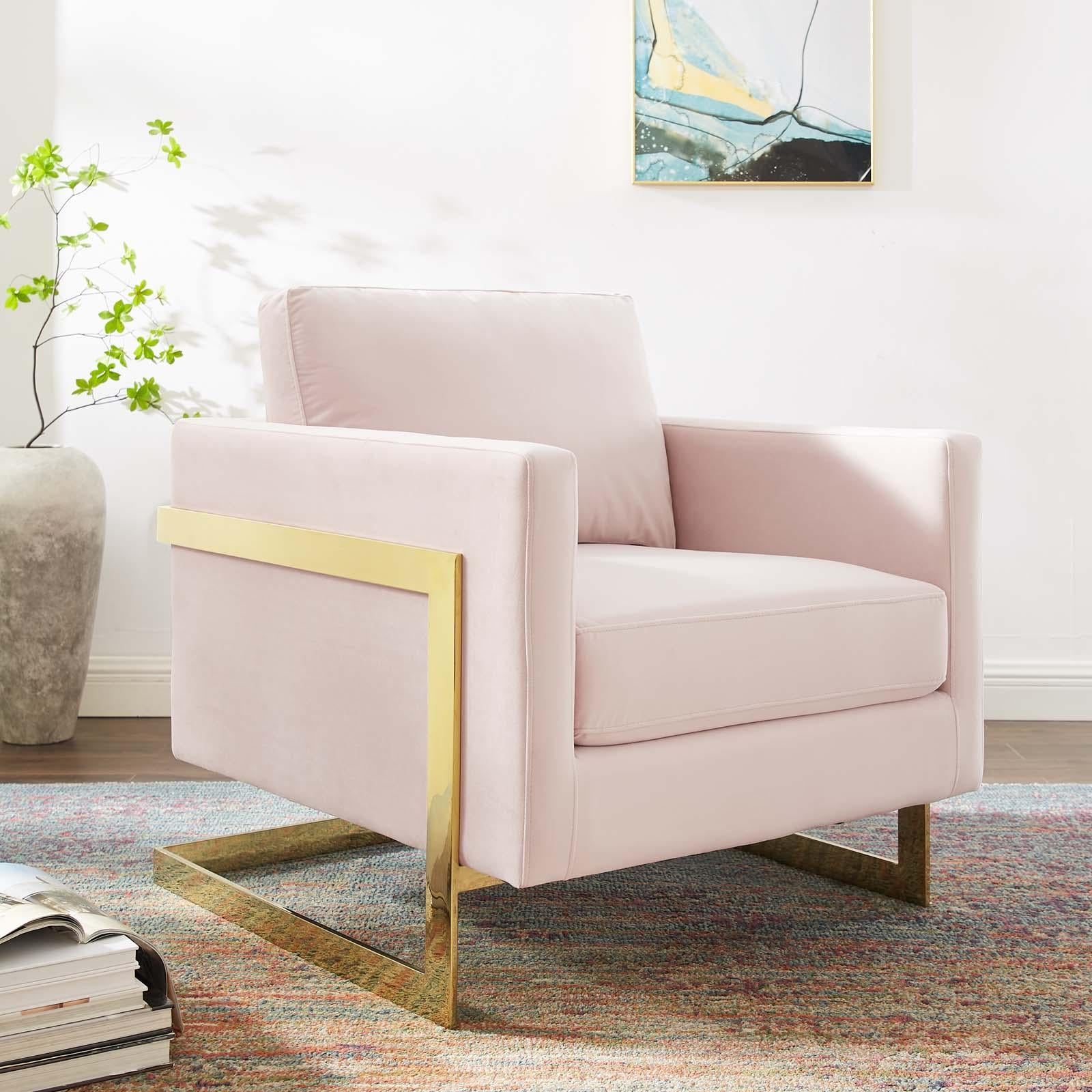 Modway Furniture Modern Posse Performance Velvet Accent Chair - EEI-4390